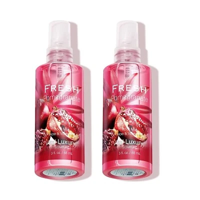 Body Mist Set, Travel Size Spray Bottle,Long Lasting  2, 3 Fl Oz Each Pomegranat - Image 1 of 4