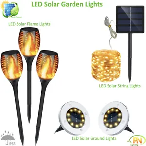 LED Solar Garden Lights Decking Patio Outdoor Garden Path Lawn Lamp - Picture 1 of 29