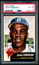 1953 Topps Baseball #1 JACKIE ROBINSON PSA 4 VG-EX SHARP IMAGE DODGERS HOF