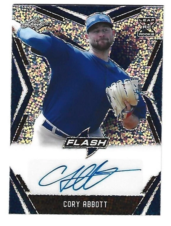 RARE 2020 LEAF FLASH BLUE #BA-CA1 CORY ABBOTT AUTO. ROOKIE CARD  39/50 MINT+ !!! - Image 1 of 1