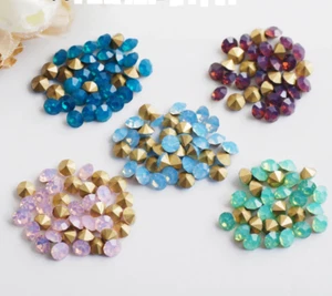 Wholesale Top Quality Protein Glass Crystal Rhinestones Round Pointed Back - Picture 1 of 7