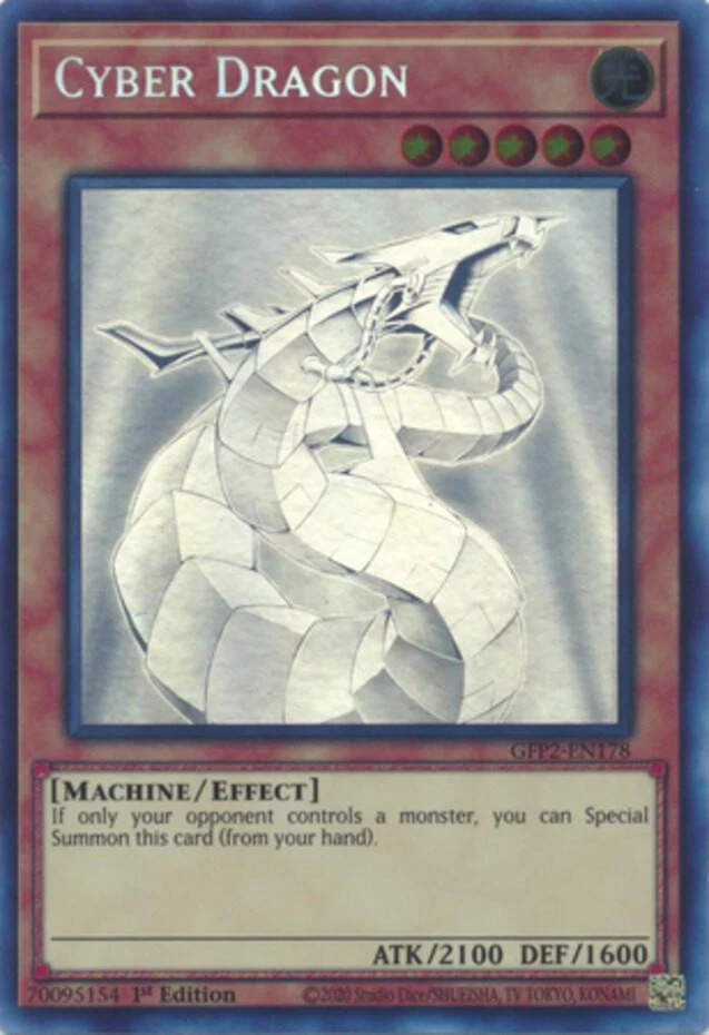 Yugioh: 1x Cyber Dragon - GFP2-EN178 - Ghost Rare - 1st Edition - NM Ghosts From - Image 1 of 1