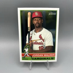 2025 Topps Heritage Chrome Parallel Jordan Walker #451 SP St Louis Cardinals - Picture 1 of 2