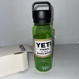 YETI Yonder Water Bottle with Chug Cap Canopy Green 34 Oz / 1 L New - Picture 1 of 9