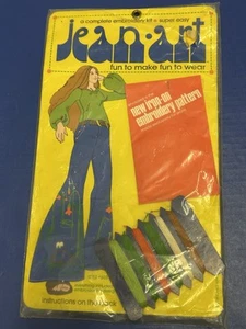 Vintage 70s Sealed Stickpackung, Jean Art Multicolor - Bild 1 von 5