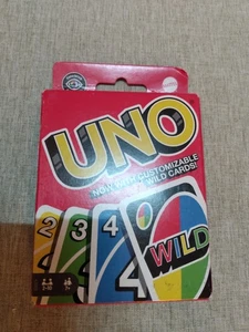 Uno Card Game Now With Customizable Wild Cards Mattel India 2025 New In Open Box - Picture 1 of 3