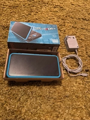 New Nintendo 2DS XL Turquoise Black With Charger In Box - Tested Works Great - Image 1 of 4