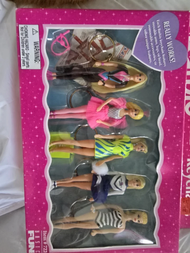 Juego de 5 llaveros de coleccionista 1998 ~NRFB~ #722-5 piezas móviles Foto 1 de 4