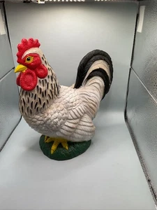 Molde soplado de plástico gallo 1994 9” decoración de granja línea de arte modelo 6048 vintage - Imagen 1 de 3
