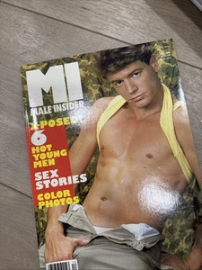 Male Insider MI 1988 Adult Male Gay Photo Magazine USA Hunk Buff Nude Men - Picture 1 of 3