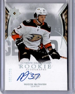Mason McTavish 2021-22 Ultimate Collection Rookie Auto /299 Anaheim Ducks - Picture 1 of 2