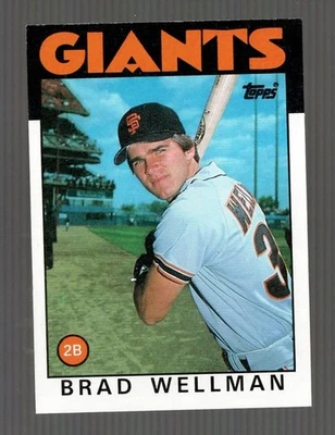 1986 Topps Brad Wellman San Francisco Giants #41 Near Mint or Better - Image 1 of 2