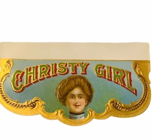 Etiqueta de cigarro de colección papel efímero publicidad fumar Christy girl golfista dama - Imagen 1 de 2