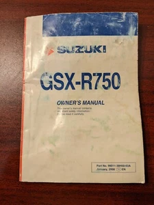 2008 08 SUZUKI GSX-R 750 OWNERS MANUAL #M204 - Bild 1 von 3