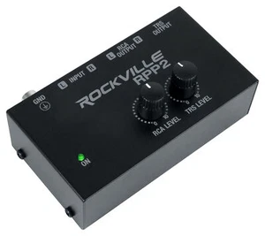 Rockville RPP2 Metal Phono Preamp Convert Phono to Line RCA Turntable Pre-Amp - Picture 1 of 6
