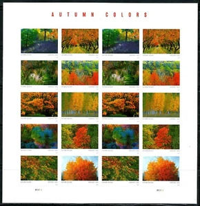 Mint US 2024 Autumn Colors Pane of 20 Forever Stamps Scott# 5929-5938 (MNH) - Picture 1 of 1