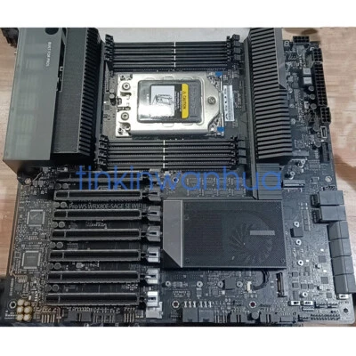 For ASUS Pro WS WRX80E-SAGE SE WIFI II Motherboard Socket sWRX8 DDR4 E-ATX - Image 1 of 4