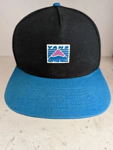 Vintage Vans "OFF THE WALL" Blue Snapback Cap Trucker Hat - Picture 1 of 7