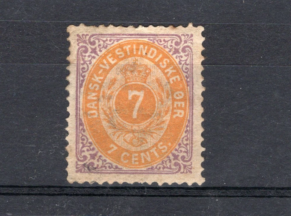 Indias Occidentales Danesas, YV # 9, MH, EN MUY BUEN ESTADO Foto 1 de 1