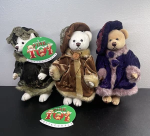 Vintage Victorian Bear Lot Of 3 Fine Toy Co LTD Rare SAMPLES - Picture 1 of 15