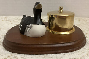 Vintage Loon With Postage Stamp Dispenser Desk Item Collectible 