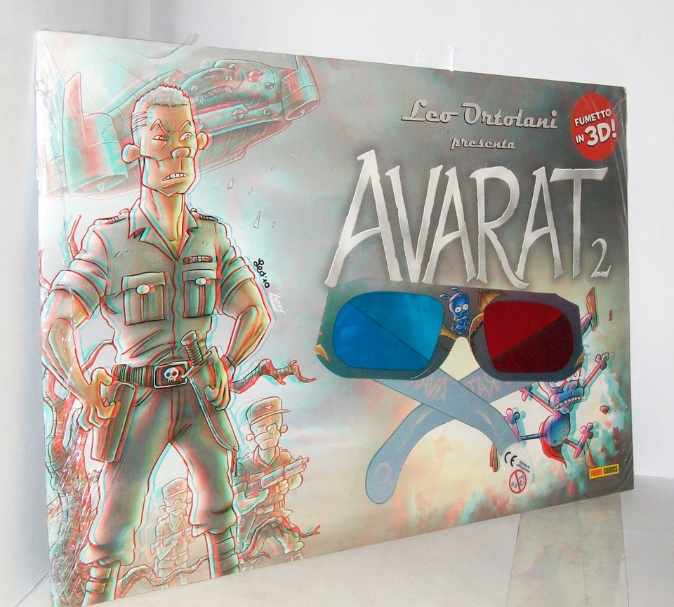 AVARAT 2 - LEO ORTOLANI - RATMAN - RAT-MAN - FUMETTO IN 3D + OCCHIALINI - NUOVO