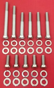 BIG BLOCK MOPAR WATER PUMP BOLT KIT 383 400 413 426W 440 RB ENGINE STAINLESS HEX - Picture 1 of 3