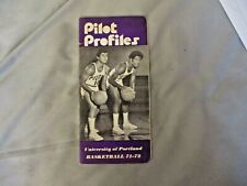 1971-72 PORTLAND PILOTS BASKETBALL MEDIA GUIDE Yearbook 1972 Press Book Program
