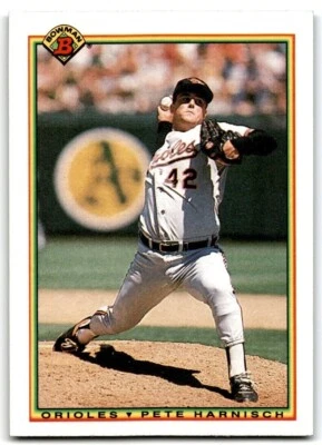 1990 Bowman Baseball Card Pete Harnisch Baltimore Orioles #247 - Image 1 of 2