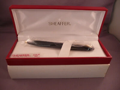 Bolígrafo Sheaffer Vintage Crest Black Laque #591--nuevo stock antiguo Foto 1 de 4