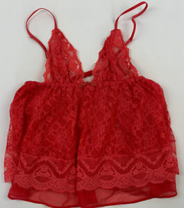 NWT Sexy Victoria Secret Pink Lace Camisole/Crop Top Size S