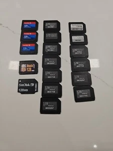 18x Orange Nokia MultiMedia Card 128MB RS-MMC Type Memory Card Camera Phone PDA - Picture 1 of 4