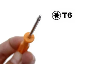 Orange T6 Torx Security Screwdriver for game consoles phones computers FREE POST - Picture 1 of 1