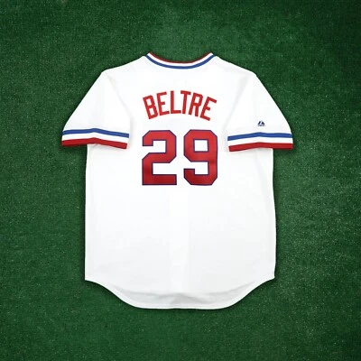 Camiseta deportiva blanca retro Adrian Beltre 1972 Texas Rangers Cooperstown para hombre Foto 1 de 4