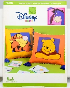 Leisure Arts #1989 Disney/Pooh Fleecy Floor Pillows | 4 Designs/Patterns | EX - Picture 1 of 2