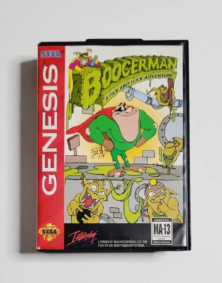 Boogerman: A Pick and Flick Adventure (Sega Genesis 1994) Tested, MISSING MANUAL - Image 1 of 3