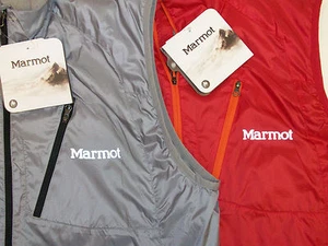 Marmot Stride Vest #50670 W/ DriClime $90 Zippered Pockets Red Gray S M XL NWT - Picture 1 of 18