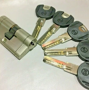 Cerradura Cilindro Seguridad 30x50 ANTI BUMPING Níquel Hasta 100 llaves incluye - Imagen 1 de 2
