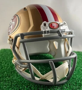 CUSTOM SAN FRANCISCO 49ERS RIDDELL SPEED MINI HELM (PRIMÄR) - Bild 1 von 5