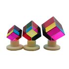 Eye Catching Toy Educational Cube Dichroic Design Multicolor Splitter 60mm