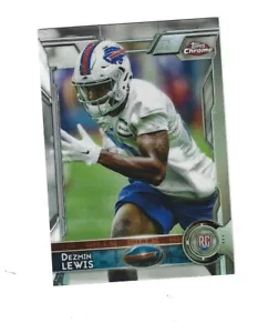 2015 Topps Chrome Refractors #126 Dezmin Lewis RC  BUFFALO BILLS - Picture 1 of 1