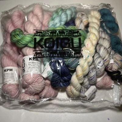 KIT de hilo Koigu (paquete de hilo original Kentia Wrap) 10 x 25 g, 5 x 50 g multicolor Foto 1 de 3