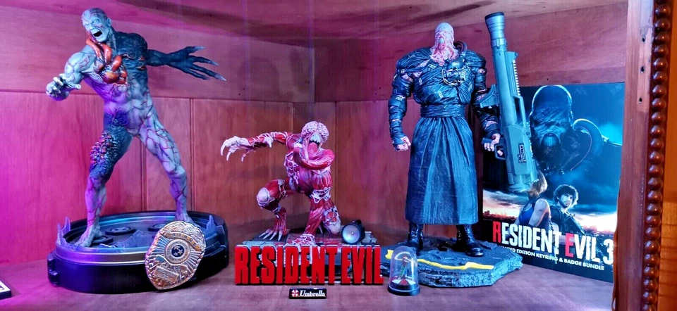 Resident Evil Original Retro Display Logo Text Stand Collectable Video Game Leon