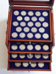 USA Kennedy HALF DOLLARS 50 cents SILVER COMPLETE UNCIRCULATED COLLECTION set - Picture 1 of 5
