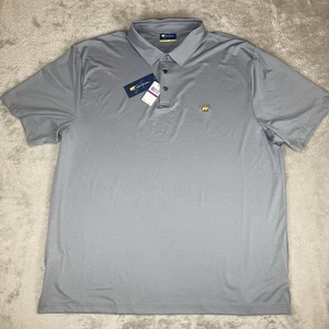 Jack Nicklaus Men's Golf Polo Shirt Size XXL Gray Blue Check Stretch Stay Dry - Picture 1 of 11
