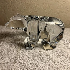 "Estatuilla de oso de cristal de plomo Waterford 114459 hecha en Irlanda, 6"" de largo 🔥🔥🔥🔥" - Imagen 1 de 8