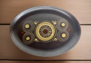 MCM Brown Vintage Denby Samarkand Arabesque Oval Platter/Tray, 12-1/2" x 9" - Picture 1 of 5