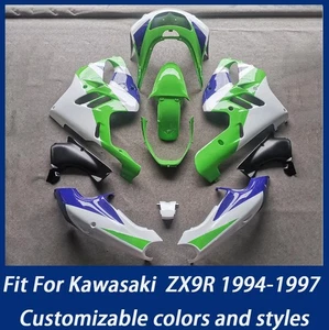 Fit for Kawasaki Fairing Bodywork ZX-9R ZX9R 1994-1997 Motorcycle Panel Kit Set - Picture 1 of 1