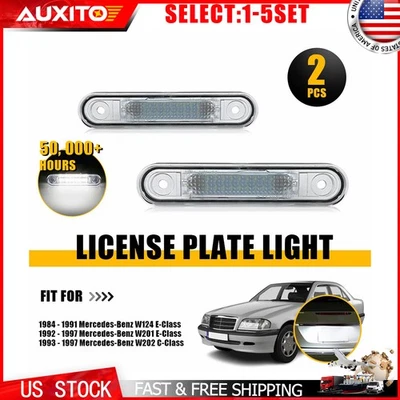 Luces de matrícula LED blancas OE para Mercedes-Benz W201 W202 W124 clase 2-10X Foto 1 de 4