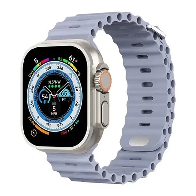 Correa de reloj Ocean Loop de silicona para Apple Watch 11 10 9 8 - 3 2 1 Ultra 49 mm-38 mm Foto 1 de 4